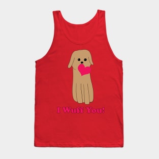 I Wuff You! (Dog With Heart) Tank Top